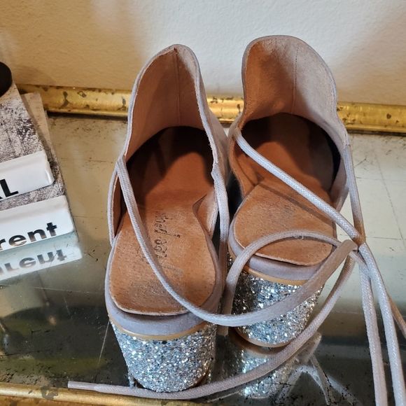 Free People sparkler wrap mule heels - Picture 7 of 11